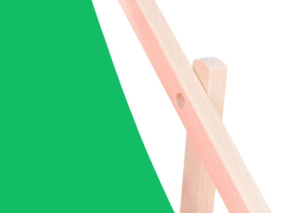 Strandstoel - Verstelbaar - Beukenhout - Hangemaakt - Groen
