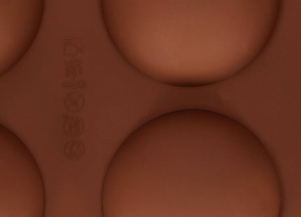 Cupcake vorm - Bakvorm - Koekjesvorm - Siliconen -  6 Stuks -Bruin