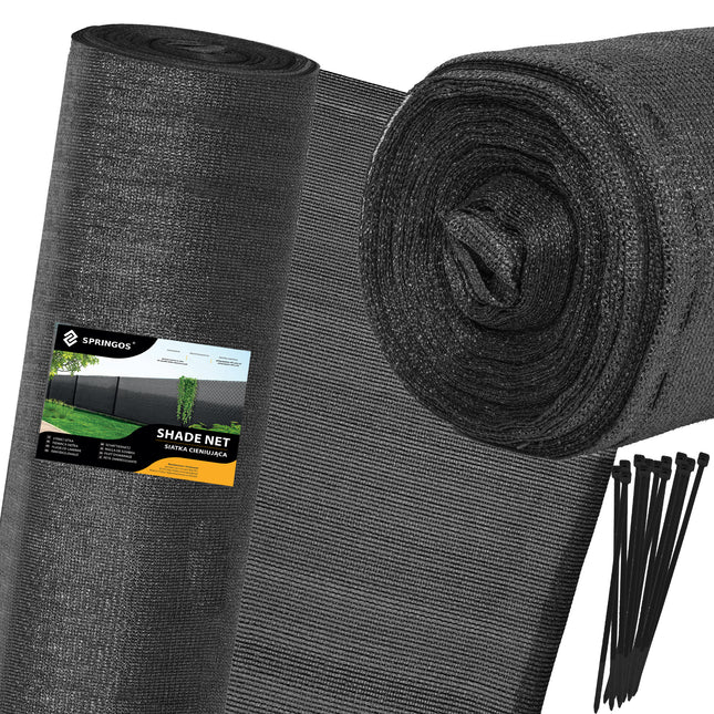 Zichtbreeknet | Rol 1,7 x 25 m | 95 % Schaduw | 140g/m2 | Antraciet