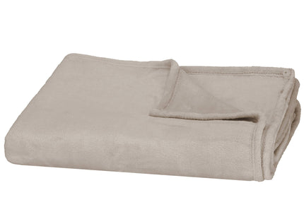 Plaid | Sprei | Deken | 200 x 220 cm | Beigetint
