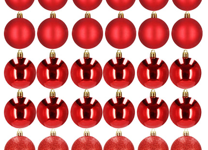 Kerstballen | 30 Stuks | 3 cm | Rood