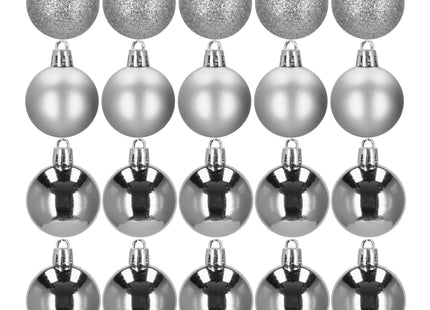 Kerstballen | 20 Stuks | 4 cm | Zilver