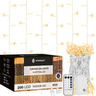 Lichtgordijn | IJspegel Verlichting | Inclusief USB En Afstandsbediening | 200 LED | 5 Meter | Warm Wit