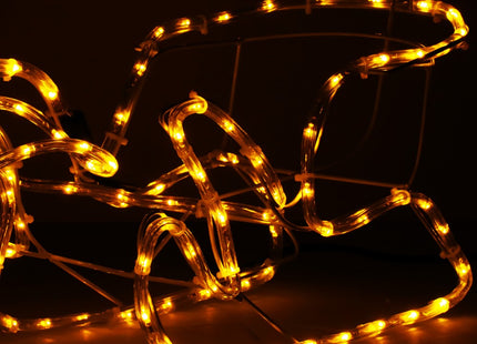 Rendier Met Slee | 192 LED Lampjes | Warm Wit