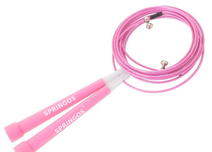 Springtouw | Sport Springtouw | Fitness Springtouw | Verstelbaar | Roze | 3m
