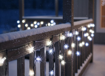 Lichtgordijn | IJspegel Verlichting | 50 LEDs | Koud wit + Koud wit flits | 2,5 M
