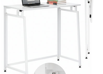 Bureau – Werkbureau – Computer Bureau – Bureautafel – Opklapbaar – 80 X 75 X 40 CM – 30 Kg - industriële - Wit