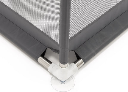 Kinderbox - Grondbox - Speelbox - Inklapbaar - Opvouwbaar -  Antislip -Grijs - 180x150x66 cm