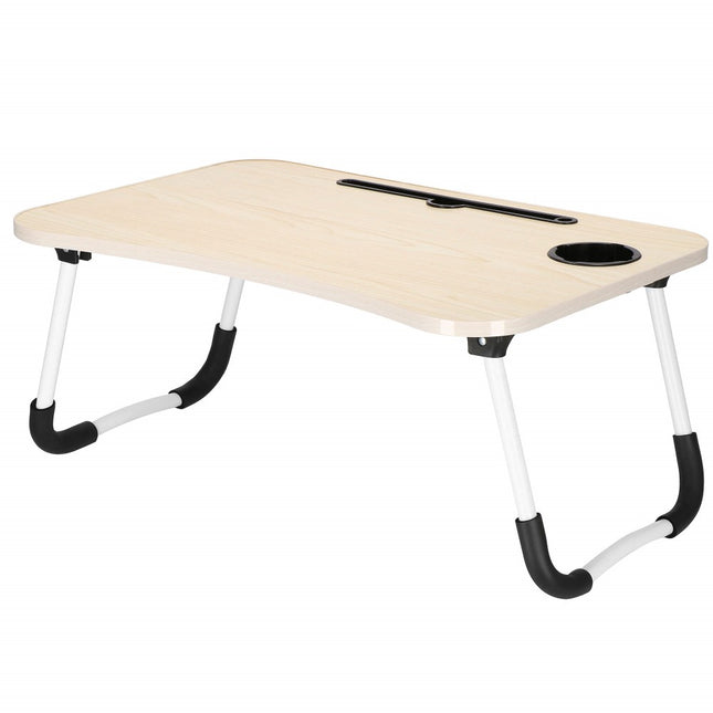 Laptoptafel | Bedtafel | Tablethouder | Laptopstandaard | 60 x 40 cm | Beige