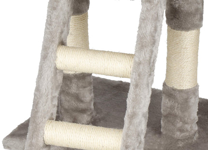 Krabpaal - 5 Etages - Voor Katten - Toren - Meubelbescherming - 56 x 30 x 96 cm - Grijs/ Creme