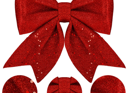 Kersthanger | Kerstversiering | Kerstdecoratie Voor Binnen | Kerststrik | Rood | 30 cm | 1 Stuk