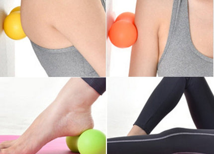 Massage Bal | Triggerpoint Bal | Peanut Ball | Lacrosse Bal | Massage | Oranje | 12 cm