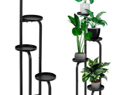 Plantenrek - Plantenstandaard - Bloemenstandaard - Bloementrap - Metaal - 4 - Laags - 22.5 X 22.5 X 117 CM
