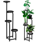 Plantenrek - Plantenstandaard - Bloemenstandaard - Bloementrap - Metaal - 4 - Laags - 22.5 X 22.5 X 117 CM