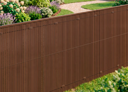 Balkonscherm - Privacyscherm - Hoge Kwaliteit - Waterbestendig - UV-bescherming - 1.4x5 m - Bruin - PVC