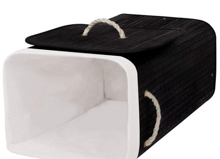 Wasmand | 72 Liter | Zwart/Beige