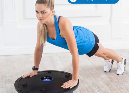 Balansbal - Balance Board - Evenwichtstrainer - Voor Beginners en Professionals - Inclusief Pomp - Blauw - 59 cm