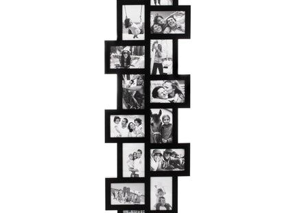 Fotolijst - 14 Foto's - Collage - Staand/Liggend - 118 x 36 cm - Zwart