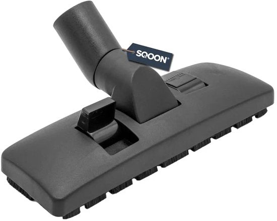 SQOON® Combi zuigmond 38 mm - 27 cm breed - Nylon haren - Geschikt voor universele stofzuigers met 38 mm aansluiting - Voor harde vloeren en tapijt
