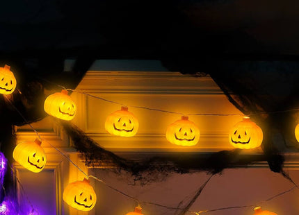 Halloween Decoratie - Lichtslingers - Verlichting - Pompoenen - 10 LED
