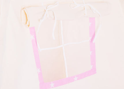 Tipi Tent | Wigwam Speeltent | 120x100x180 cm | Met Mat en Kussens | Naturel Roze | Sterren