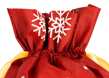 Kerstzak | Cadeautas | Pools | Rood/Wit