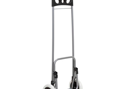 Boodschappentrolley - Boodschappenkrat - Met Twee Wielen - Grijs - Zwart - 46 L - 30 KG - 95 x 35 CM