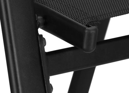 Tuinstoelen | Tuinstoelen | Staal | Textileen | 1 Stuks | Zwart | 120 Kg