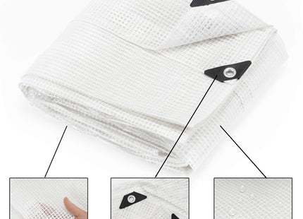 Afdekzeil | Dekzeil | Zeildoek | Waterdicht | PVC | 3 x 4 m | 100 g/m2 | Transparant