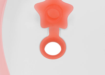 Opvouwbaar Baby Bad - Opvouwbaar - Draagbaar - Met Stop - Thermometer - Tot 12 Maanden - 40 L - Wit - Roze - 79 x 49 x 22 cm