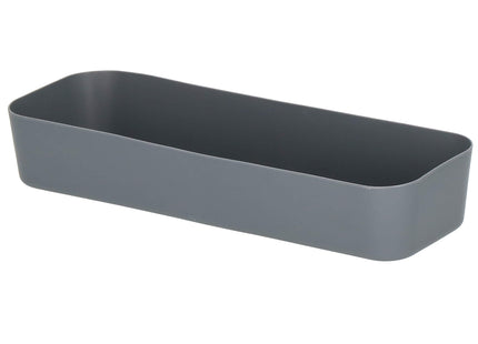 Opbergbak - Opberg Bakje - Lade Organizer Bak - Lade bak - Lade Indeling - Grijs - 26x9cm
