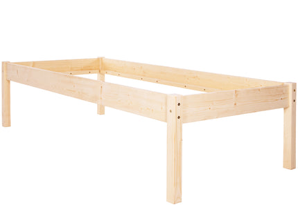 Bed - Eenpersoons - Naaldhout - 200x90 cm