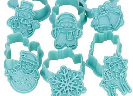 Koekjesvormen - Uitsteekvorm - Kerstkoekjes - Meerkleurig - 6 - Stuks