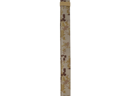 Riem - Buidel set - Polyester - Ritssluiting - Militair - camouflagegesp - Bruin - 125 cm