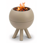 Tafelhaard - Rookloze Tafelhaard - Rookloze Vuurkorf - Pellet & Hout - Dubbelwandig -  Inc. Schep - 22 x 22 x 27 CM - Beige - Staal