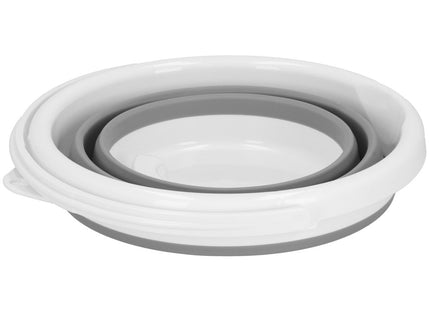 Emmer | Opvouwbare Emmer | Rond | 5L | Grijs/Wit