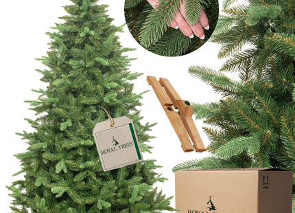 Kunstkerstboom | Premium Royal | Trees Siberisch Sparrenhout | 180 cm | Zonder Verlichting | Houten Standaard