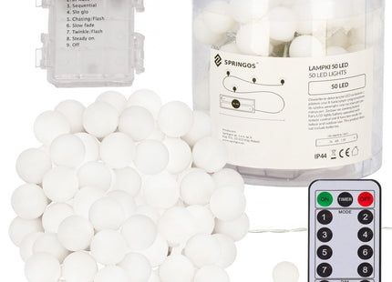 Kerstverlichting | Binnen & Buiten | 7.5 m Inclusief Snoer | Batterij  | 50 LED | Warm Wit