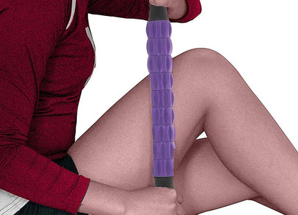 Massage Roller | Massage Stick | Spier Massage | Triggerpoint | 43 cm | Zwart/Paars