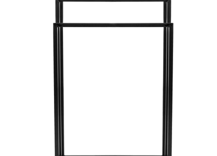 Handdoekrek - Badkamer - Handdoekstang - Handdoekhouder - 3 Armen - Metaal-  Zwart