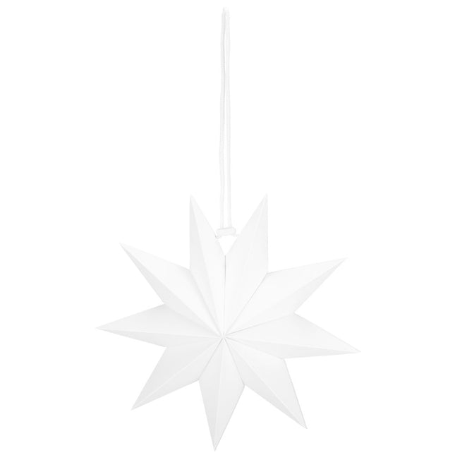 Kerst Ster | Papier | Opvouwbaar | 30 cm | Wit