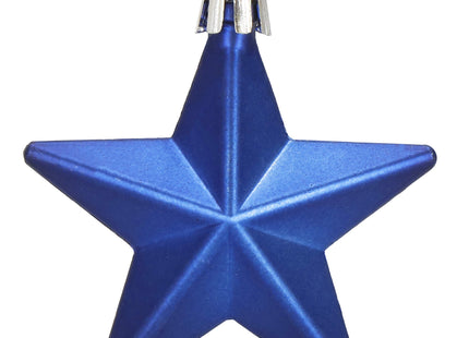 Kerstballen | Sterren | 6 Stuks | Blauw