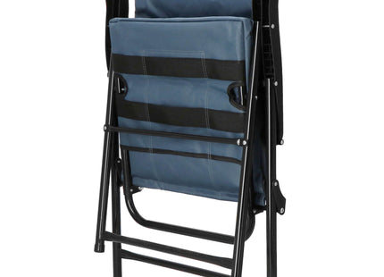 Tuinstoel | Visstoel | Opvouwbaar | Blauw | Metaal | Polyester