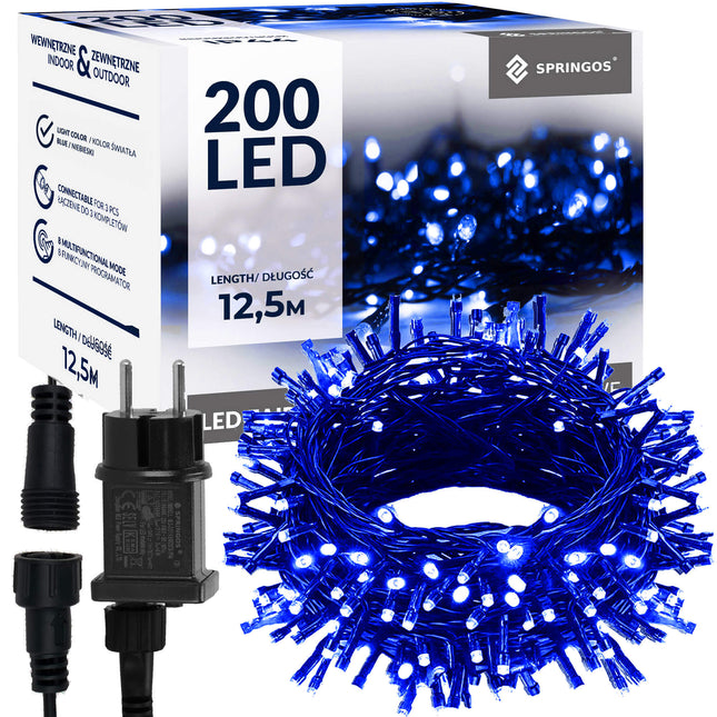 Kerstverlichting | 10 m | 200 LED | Blauw