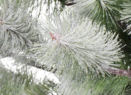 Kunstkerstboom Op Stam | Kunststof | 150 cm | Met Verlichting | Sneeuw | 128 LED