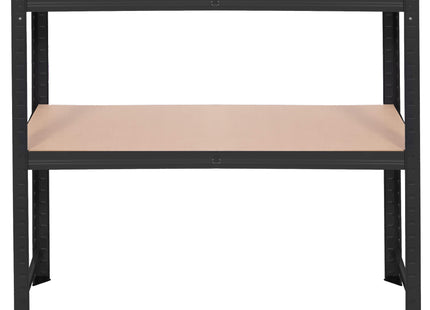 Opbergrek - Stellingkast - 675 KG - Metaal - 675 KG - Zwart - 150 x 75 x 30 cm - 2 Stuks