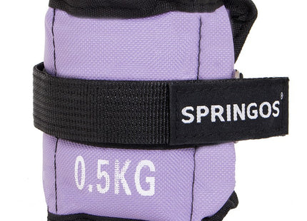 Pols- en enkelgewicht | 2 Stuks | 0.5 kg | Paars