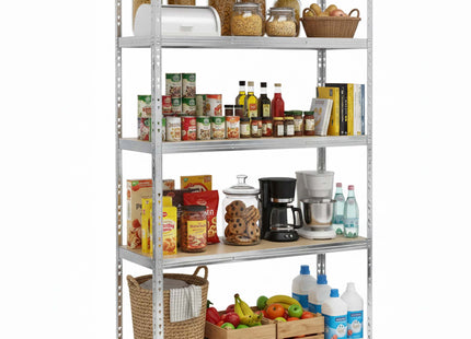 Opbergrek - Stellingkast - 1000 KG - Metaal - Zwart - 205 x 120 x 45 cm