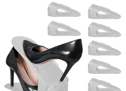 Schoenenrek - 1 Paar Schoenen - Schoenen Opbergsysteem - Hoogwaardig Kunststof - Grijs