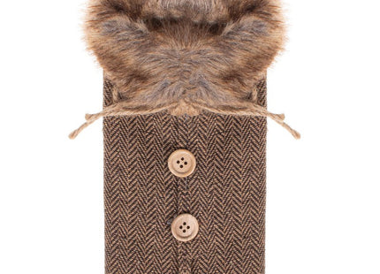 Wijnfles Trui | Cadeauverpakking Wijnfles | Bruin